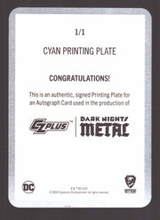 2024 CZX Dark Nights Metal Printing Plate Autograph Card James Tynion IV TC-JTIV - TvMovieCards.com