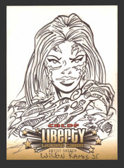 2011 CBLDF Liberty Artist Sketch Trading Card by Wilson Ramos Jr   - TvMovieCards.com