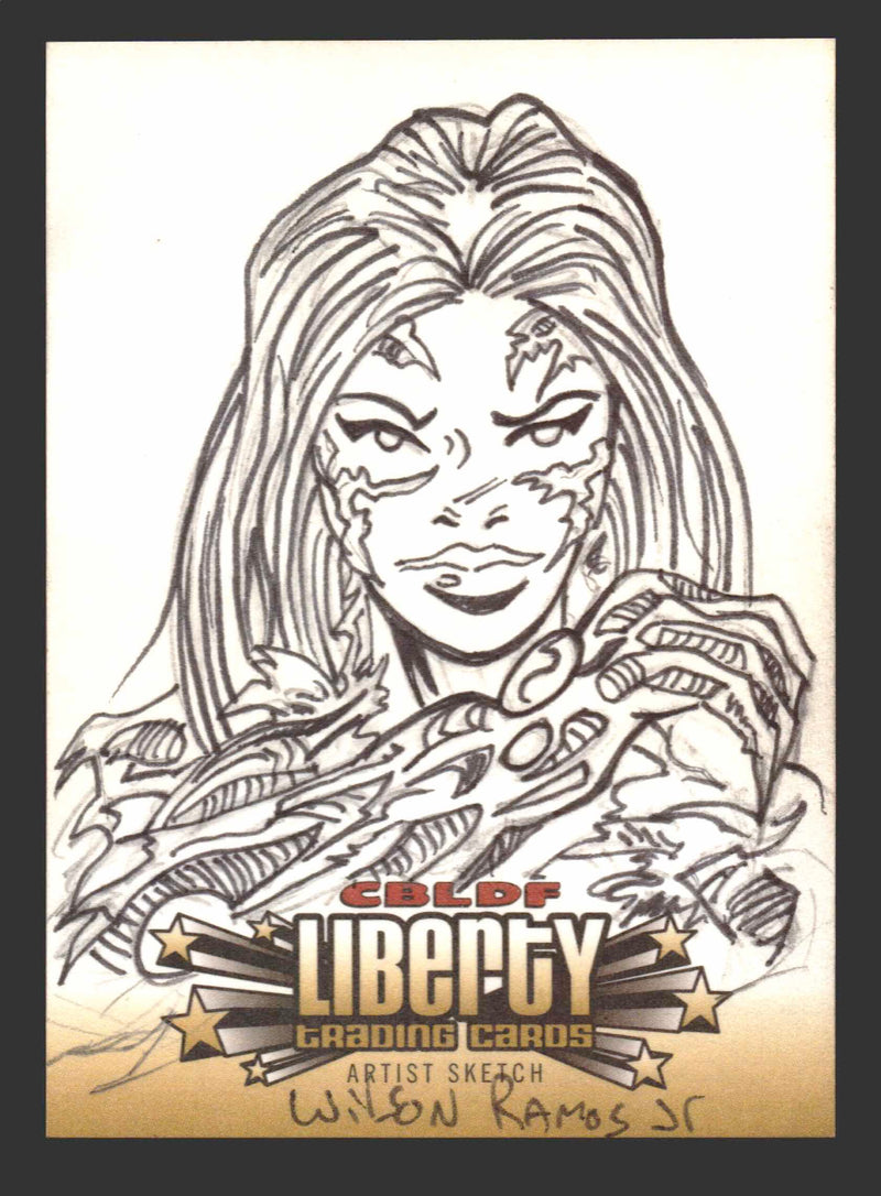 2011 CBLDF Liberty Artist Sketch Trading Card by Wilson Ramos Jr   - TvMovieCards.com