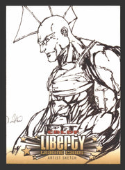 2011 Cryptozoic CBLDF Liberty Artist Sketch Trading Card by Daniel Abarca   - TvMovieCards.com
