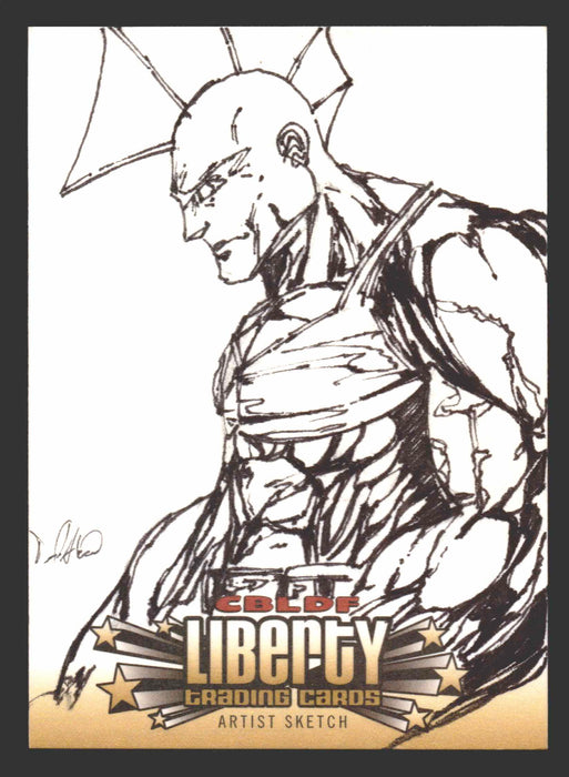 2011 Cryptozoic CBLDF Liberty Artist Sketch Trading Card by Daniel Abarca   - TvMovieCards.com