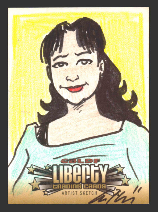 2011 CBLDF Comic Book Legal Defense Fund Liberty Artist Sketch Trading Card - TvMovieCards.com