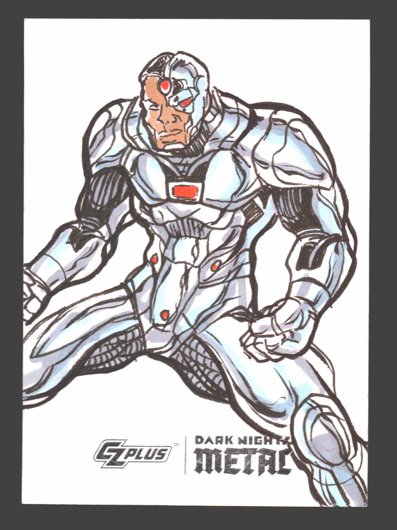 2024 CZX Dark Nights Metal Artist Sketch Trading Card by Ramsey "Raz" Sibaja Jok