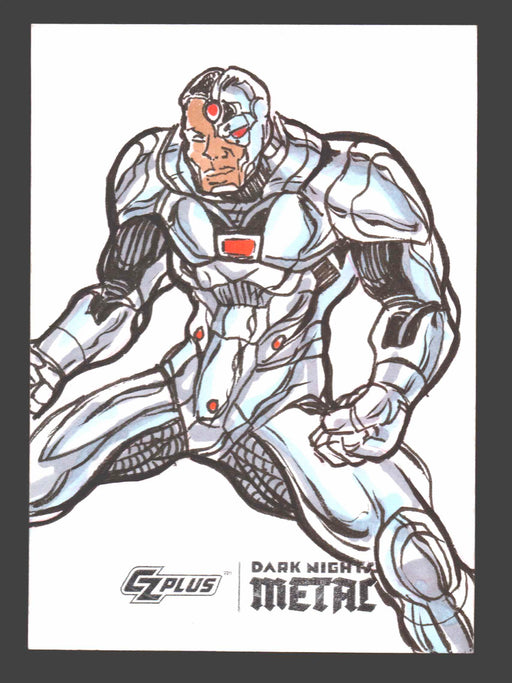 2024 CZX Dark Nights Metal Artist Sketch Trading Card by Ramsey "Raz" Sibaja Jok - TvMovieCards.com