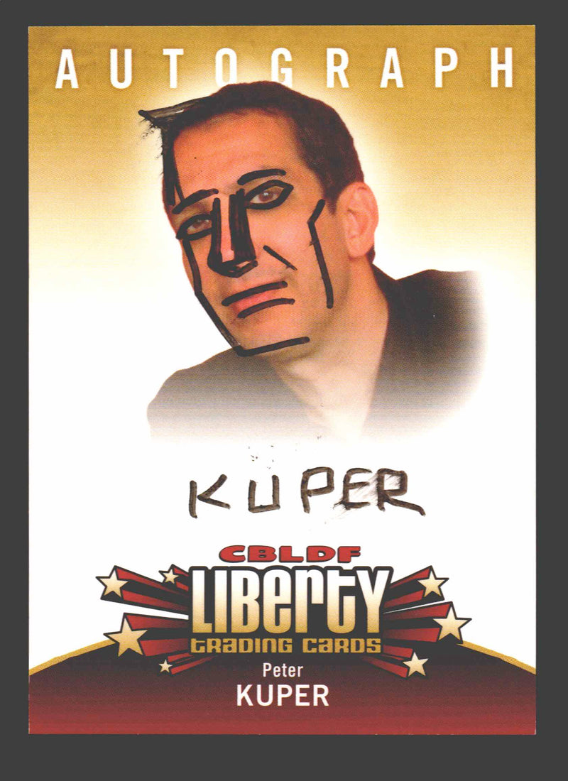 2011 Cryptozoic CBLDF Liberty Artist Peter Kuper Autograph Card - TvMovieCards.com