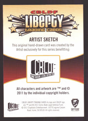 2011 CBLDF Comic Book Legal Defense Fund Liberty Artist Sketch Trading Card   - TvMovieCards.com