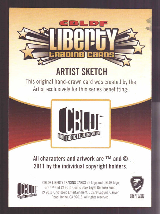 2011 Cryptozoic CBLDF Liberty Artist Sketch Trading Card by Dan Gorman - TvMovieCards.com