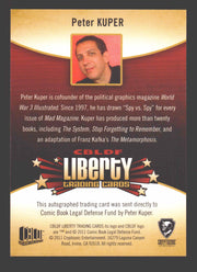 2011 Cryptozoic CBLDF Liberty Artist Peter Kuper Autograph Card - TvMovieCards.com