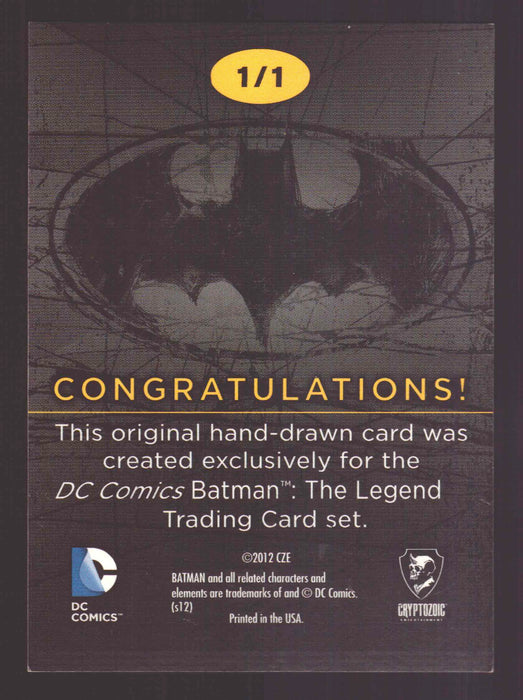 DC Comics Batman: The Legend 2013 Sketch Card by Daniel "HDR" Horn de Rosa - TvMovieCards.com