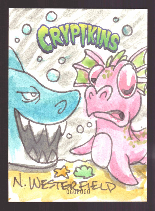 2018 Cryptkins Sketch Trading Card by Niall Westerfield Convention Exclusive Cryptozoic - TvMovieCards.com