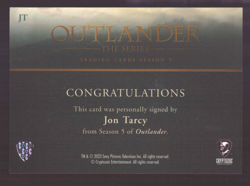 Outlander Season 5 Jon Tarcy as Isaiah Morton JT Autograph Card - TvMovieCards.com