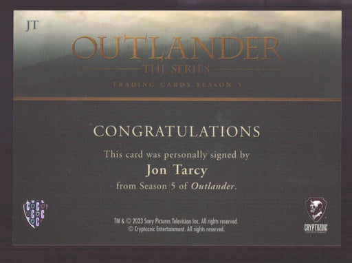 Outlander Season 5 Jon Tarcy as Isaiah Morton JT Autograph Card - TvMovieCards.com