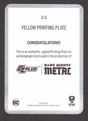 2024 CZX Dark Nights Metal Printing Plate Autograph Card James Tynion IV TF-JTIV - TvMovieCards.com