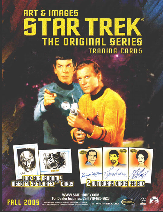 Star Trek Original Series Art & Images TOS Trading Card Dealer Sell Sheet Sale   - TvMovieCards.com