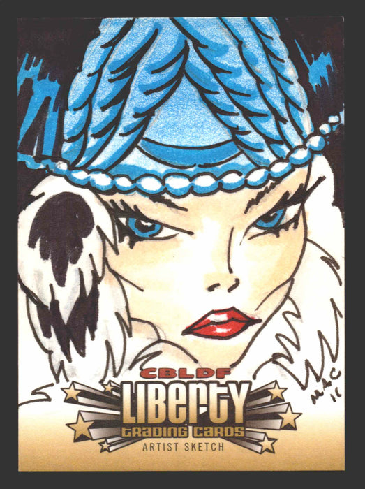 2011 Cryptozoic CBLDF Liberty Artist Sketch Trading Card by Mickey Clausen MAC - TvMovieCards.com