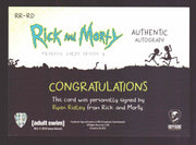 2019 Rick and Morty Season 2 RR-RD Ryan Ridley as Roy's Doctor Autograph Card   - TvMovieCards.com