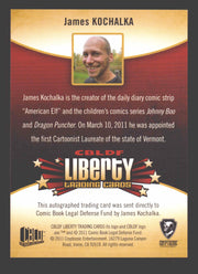 2011 Cryptozoic CBLDF Liberty Artist James Kochalka Autograph Card - TvMovieCards.com