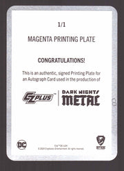 2024 CZX Dark Nights Metal Printing Plate Autograph Card James Tynion IV TC-JTIV - TvMovieCards.com