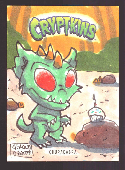 2018 Cryptkins Sketch Trading Card by Gerald de Dios Convention Exclusive Cryptozoic - TvMovieCards.com