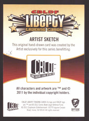2011 CBLDF Comic Book Legal Defense Fund Liberty Artist Sketch Trading Card   - TvMovieCards.com