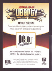 2011 CBLDF Comic Book Legal Defense Fund Liberty Artist Sketch Trading Card   - TvMovieCards.com