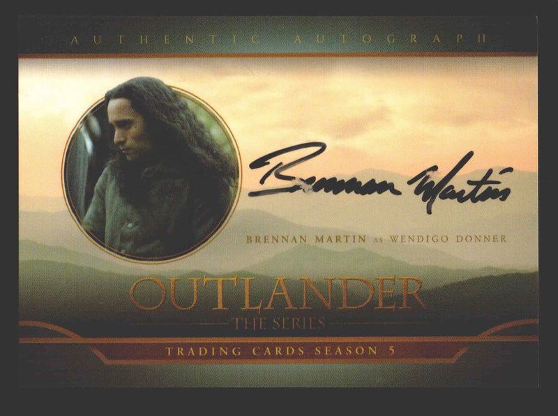 Outlander Season 5 Brennan Martin as Wendigo Donner BM Autograph Card - TvMovieCards.com