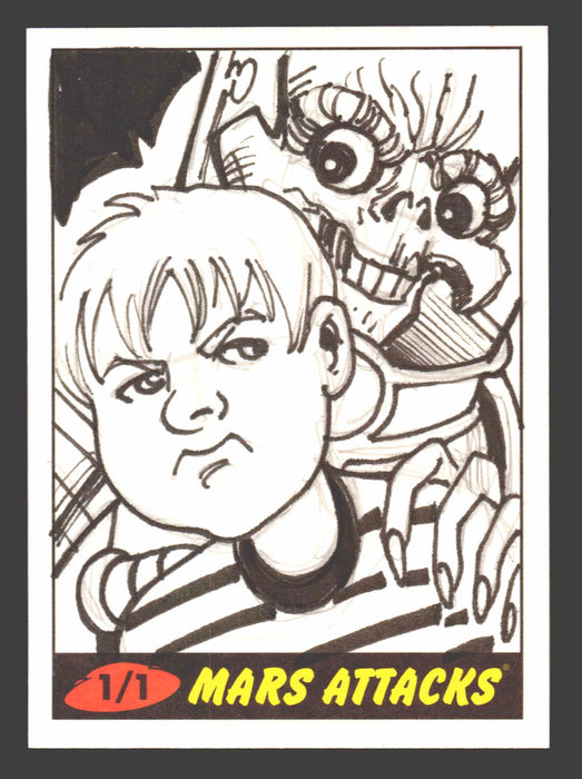 2012 Mars Attacks Heritage Artist Autograph Sketch Trading Card 1/1