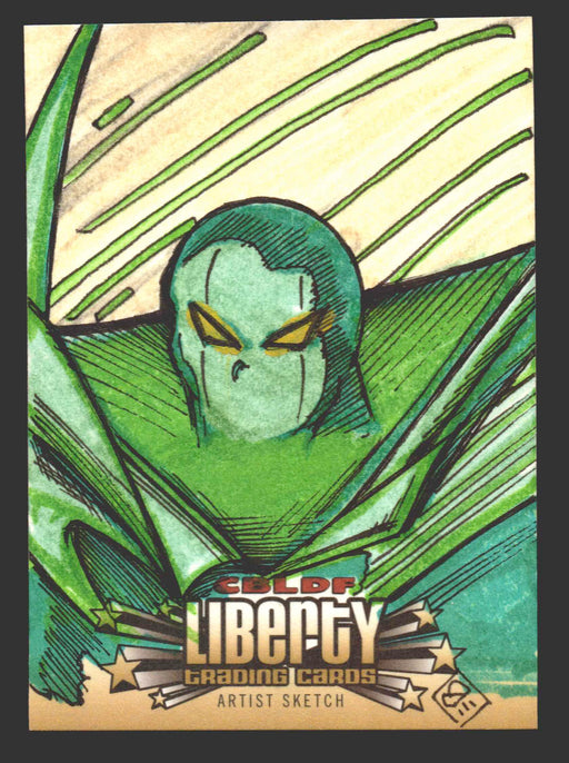 2011 CBLDF Comic Book Legal Defense Fund Liberty Artist Sketch Trading Card - TvMovieCards.com
