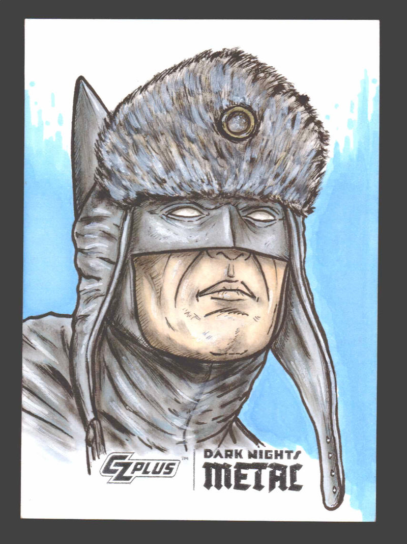 2024 CZX Dark Nights Metal Artist Sketch Trading Card by Nicholas Baltra