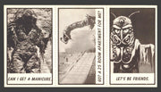 1963 Monster Laffs Midgees Trading Card Panel of 3 Cards #100 #4 #28 - TvMovieCards.com