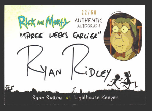 2019 Rick and Morty Season 2 RR-LK Ryan Ridley Lighthouse Keeper Autograph Card   - TvMovieCards.com