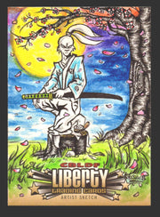 2011 CBLDF Liberty Artist Sketch Card Usagi Yojimbo by Kokkinakis Axilleas   - TvMovieCards.com