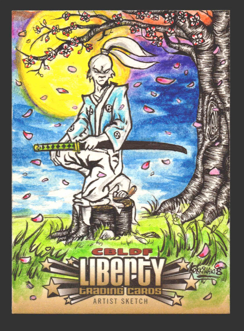 2011 CBLDF Liberty Artist Sketch Card Usagi Yojimbo by Kokkinakis Axilleas   - TvMovieCards.com