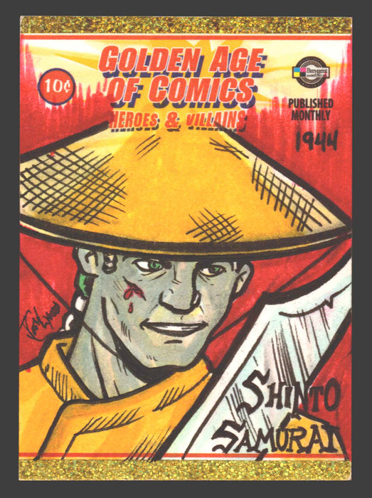 Golden Age of Comics Heroes & Villains Artist Sketch Card Breygent - TvMovieCards.com