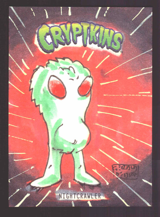 2018 Cryptkins Sketch Trading Card by Gerald de Dios Convention Exclusive Cryptozoic (Copy) - TvMovieCards.com