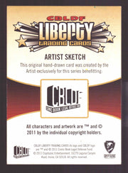2011 CBLDF Liberty Artist Sketch Card Usagi Yojimbo by Kokkinakis Axilleas   - TvMovieCards.com