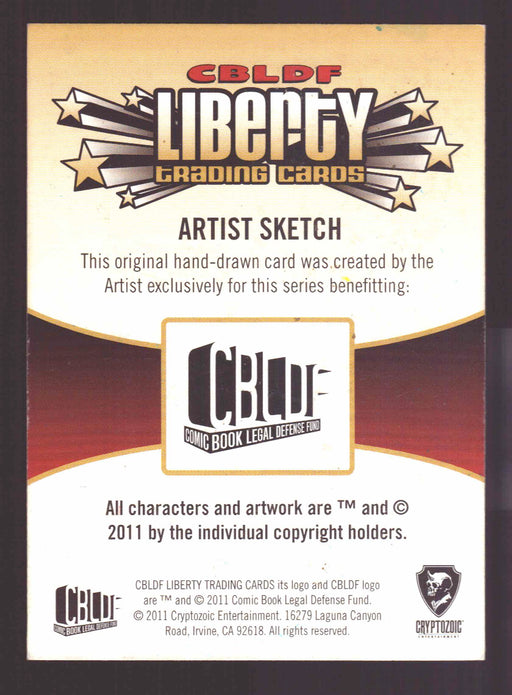 2011 CBLDF Liberty Artist Sketch Card Usagi Yojimbo by Kokkinakis Axilleas   - TvMovieCards.com