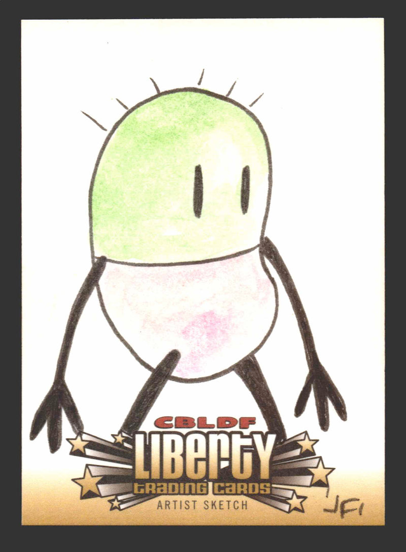 2011 Cryptozoic CBLDF Liberty Artist Sketch Card by Jerry Fleming   - TvMovieCards.com