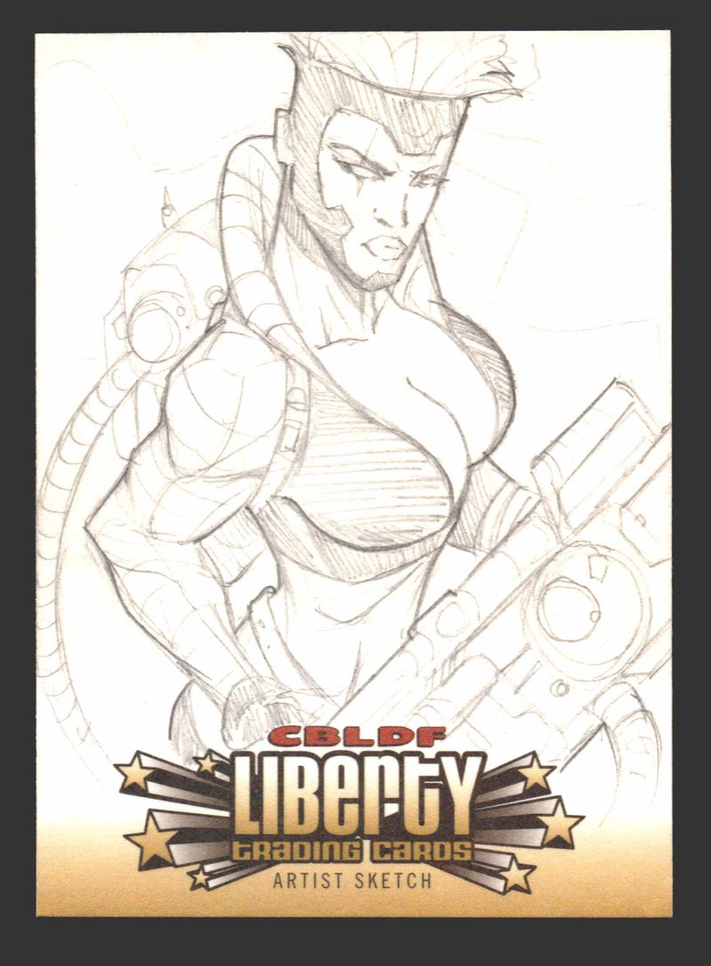2011 CBLDF Comic Book Legal Defense Fund Liberty Artist Sketch Trading Card   - TvMovieCards.com