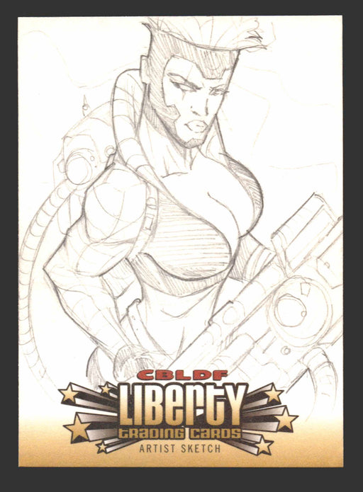 2011 CBLDF Comic Book Legal Defense Fund Liberty Artist Sketch Trading Card   - TvMovieCards.com