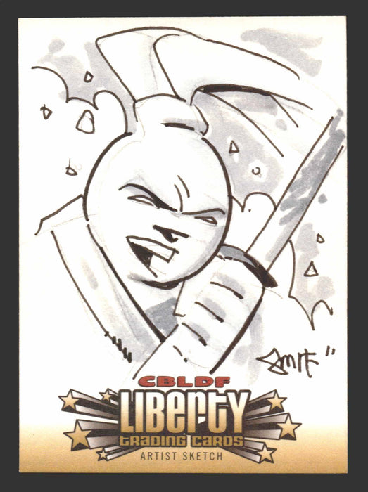 2011 Cryptozoic CBLDF Liberty Artist Sketch Trading Card by Dan Smith - TvMovieCards.com