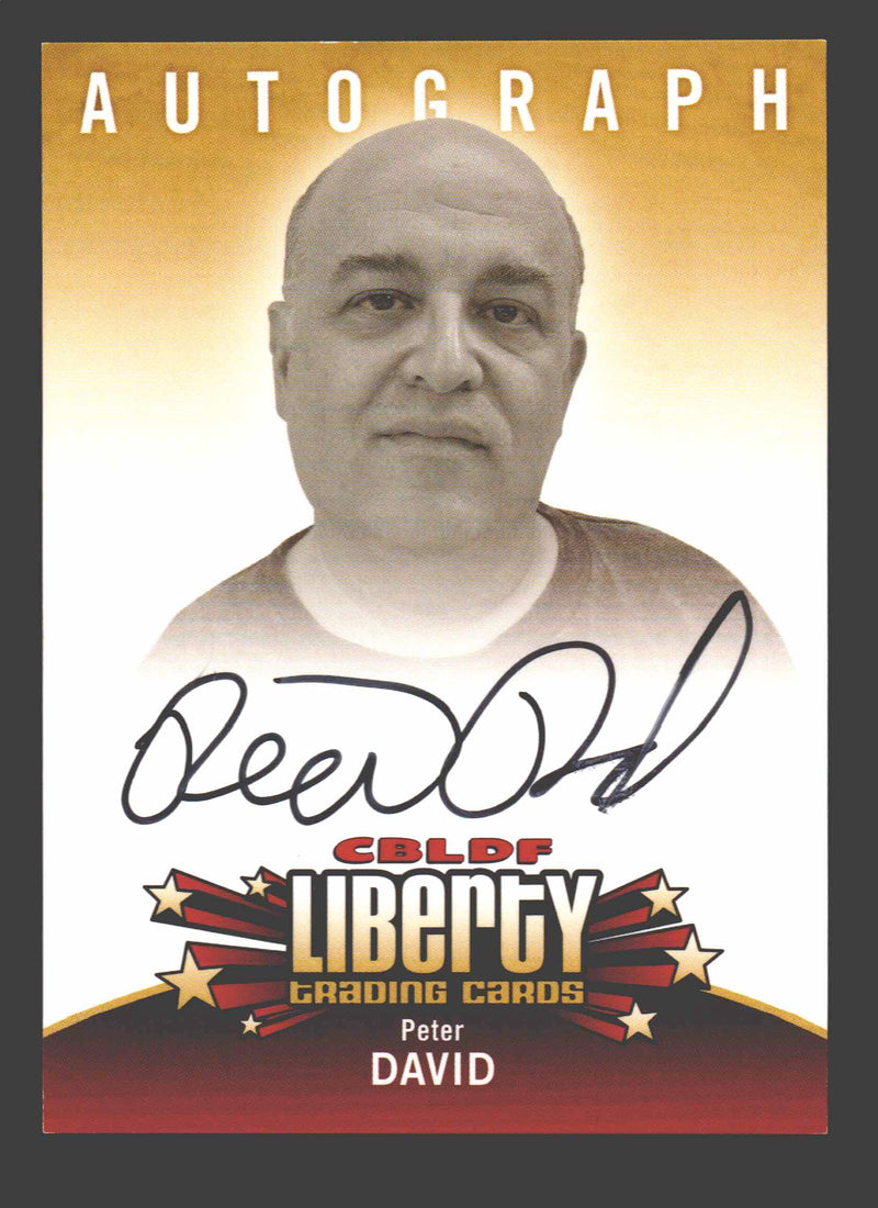 2011 Cryptozoic CBLDF Liberty Artist Peter David Autograph Card - TvMovieCards.com