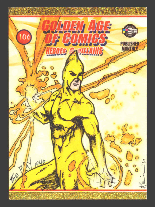 Golden Age of Comics Heroes & Villains Artist Sketch Card Breygent - TvMovieCards.com