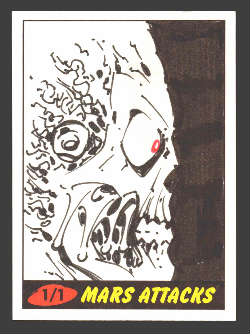 2012 Mars Attacks Heritage Artist Autograph Sketch Trading Card 1/1 Lee Bradley - TvMovieCards.com