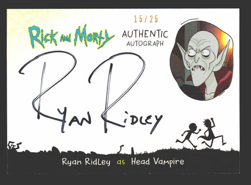 2019 Rick and Morty Season 2 RR-HV Ryan Ridley as Head Vampire Autograph Card   - TvMovieCards.com