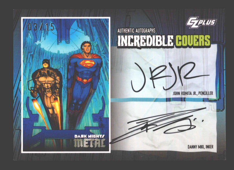 2024 CZX Dark Nights Metal Dual Autograph Card John Ramita Jr / Danny Miki - TvMovieCards.com