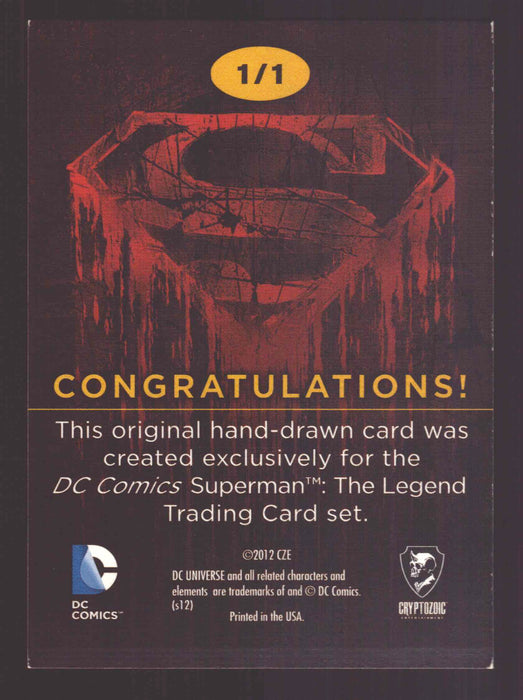 DC Comics Batman: The Legend 2013 Cryptozoic Sketch Card by Jon Racimo - TvMovieCards.com