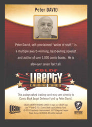 2011 Cryptozoic CBLDF Liberty Artist Peter David Autograph Card - TvMovieCards.com
