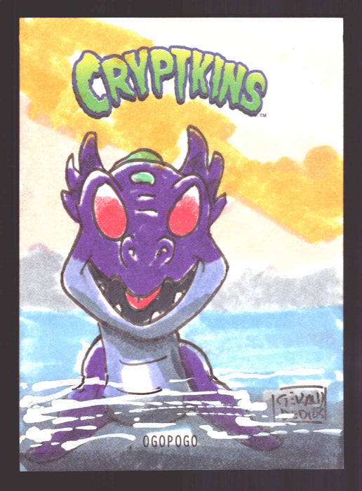 2018 Cryptkins Sketch Trading Card by Gerald de Dios Convention Exclusive Cryptozoic - TvMovieCards.com