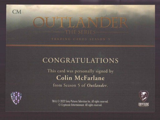 Outlander Season 5 Colin McFarlane as Ulysses CM Autograph Card - TvMovieCards.com